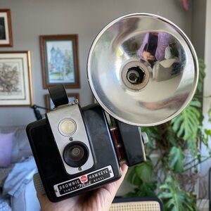 Vintage Kodak Brownie HAWKEYE Camera with Flash Holder